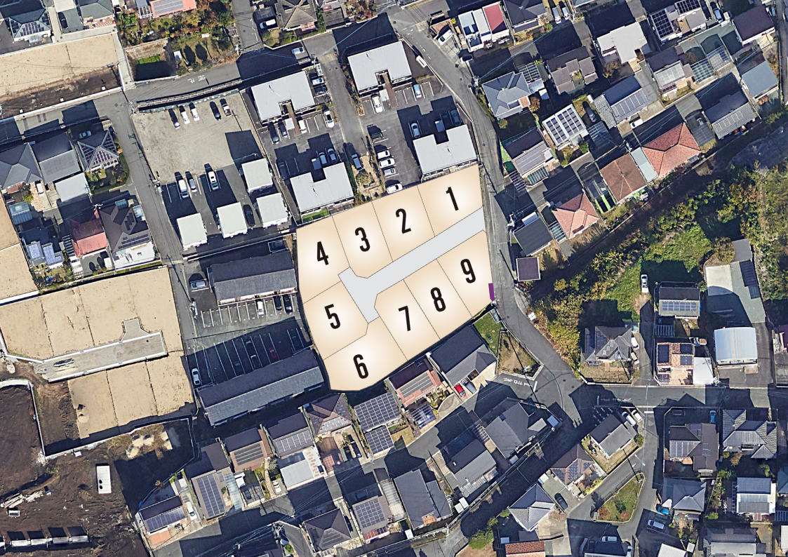 菊池郡大津町 大字引水 全9区画【⑨号地】