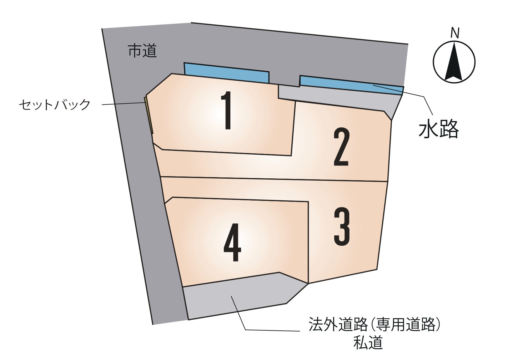 東区 下江津 全4区画【②号地】