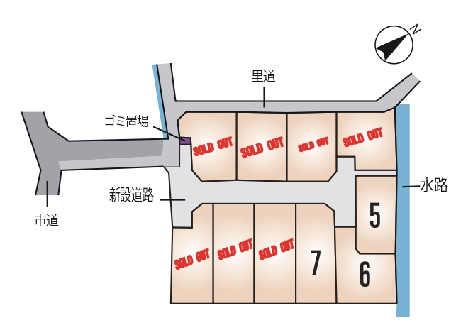 宇土市 宮庄町 全10区画【⑥号地】