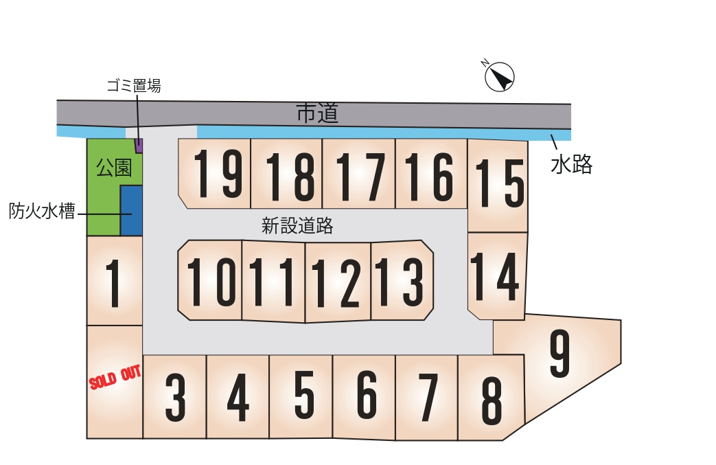 宇土市 岩古曽町 全19区画【⑮号地】