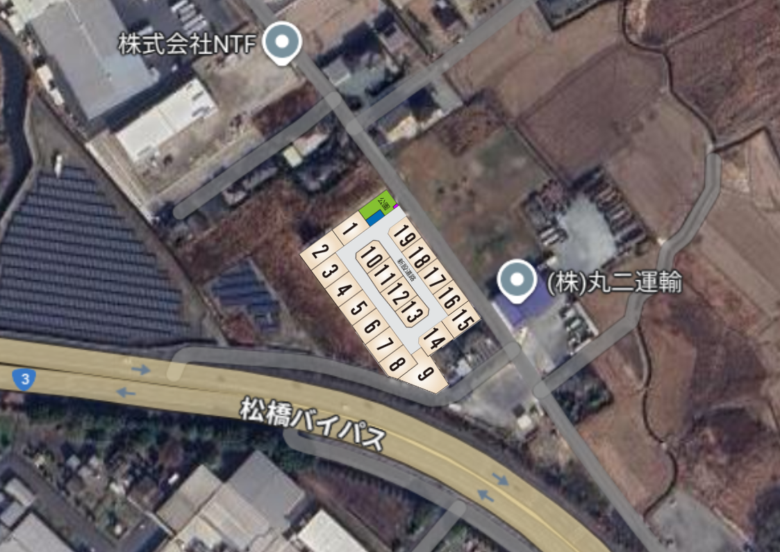 宇土市 岩古曽町 全19区画【⑮号地】
