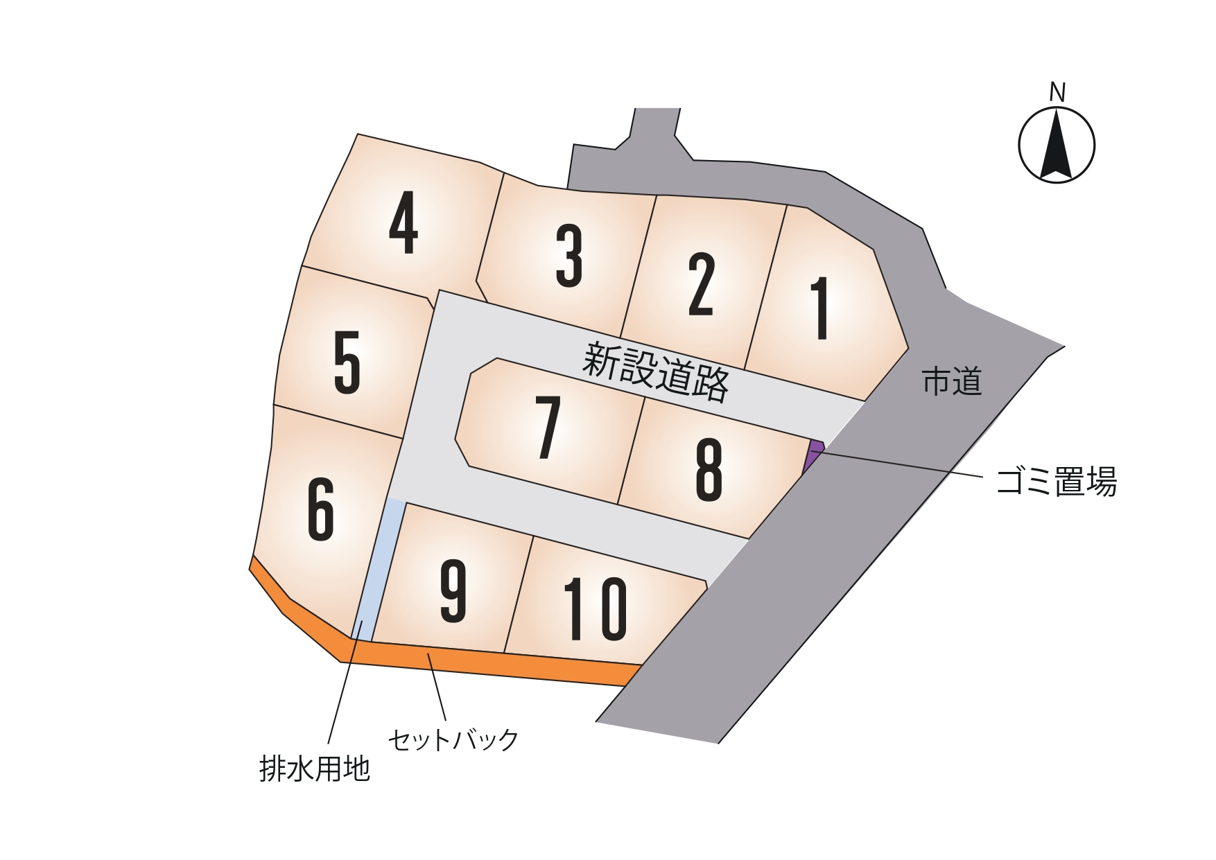 北区 梶尾町 全10区画【⑤号地】