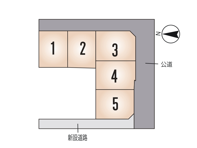 菊池市 泗水吉富 全5区画【①号地】